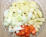トマト缶deミネストローネ作り方1写真