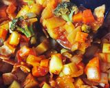 トマト缶deミネストローネ作り方6写真