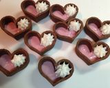 タルトカップ☆ハートフルーツチョコタルト作り方3写真