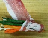 お弁当お摘みに‼ガーリック野菜肉巻き♪作り方2写真