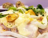 鶏胸肉で♡ゆで卵と野菜のピザ風☆*+作り方8写真