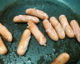 簡単☆ホットドッグ　カレー風味のキャベツ作り方2写真