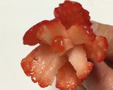 簡単！母の日にいちご花の抹茶カップケーキ作り方8写真