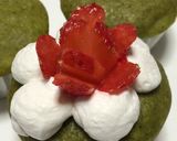 簡単！母の日にいちご花の抹茶カップケーキ作り方11写真