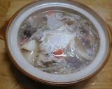 一人鍋で月見豚汁作り方4写真