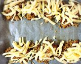 たけのこと肉味噌のピザ。作り方9写真