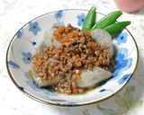 里芋の煮っ転がし☆ひき肉あんかけ♪作り方4写真