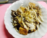酢しょうが使い☆厚揚げときのこの簡単煮作り方2写真