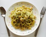 エビの簡単ジェノベーゼパスタ♪作り方7写真