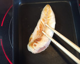 お弁当に。ササミ塩胡椒焼き、柚子胡椒添え作り方3写真