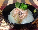 居酒屋風☆新玉ねぎのまるごとお浸し作り方3写真