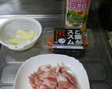 ☆豚ｷﾑﾁ炒め☆作り方1写真