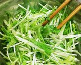水菜たっぷり～♡わさび味の冷やっこ作り方3写真