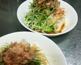 水菜たっぷり～♡わさび味の冷やっこ作り方5写真