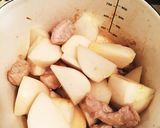 かぶと豚肉のスープ麺作り方4写真