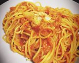 玉ねぎとツナのピリ辛トマトソースパスタ作り方8写真