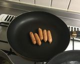 レタスとウインナー入りの醤油ラーメン作り方2写真