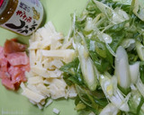 簡単！筍と九条葱のたっぷり生姜炒め作り方1写真