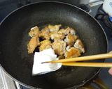 鶏モモのおろしリンゴ焼き三つ葉添え作り方4写真