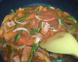 ベーコンと野菜のトマトパスタ作り方4写真