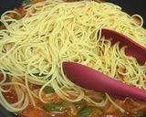 ベーコンと野菜のトマトパスタ作り方6写真