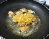 鶏モモのおろしリンゴ焼き三つ葉添え作り方5写真
