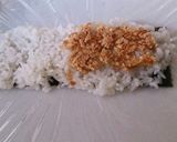 夜食やお弁当に☆チーズおかかのおにぎらず作り方5写真