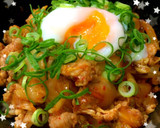 簡単♡めちゃ旨豚キムチ丼〜温玉のせ作り方2写真