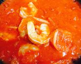 エビのトマトソーススパゲティ作り方5写真