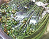 わらびの下ごしらえ　簡単　シャキシャキ作り方4写真