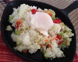 オリーブオイルと野菜の焼きサラダ飯作り方4写真