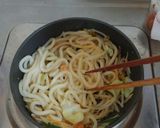 明太子と野菜のやきうどん作り方5写真