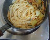 明太子と野菜のやきうどん作り方6写真