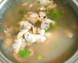 あさりと鳥ガラスープのスープ作り方2写真