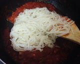 稲庭うどんで！トマトとチーズのパスタ風作り方6写真