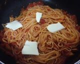 稲庭うどんで！トマトとチーズのパスタ風作り方7写真