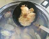 あさりの味噌汁、長ねぎ増量。作り方6写真