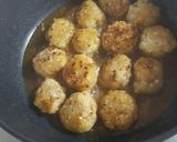 かさ増しふわふわʚɞ肉団子(味噌だれ)作り方12写真