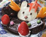 くまちゃん❤チョコスフレ風ケーキ作り方16写真