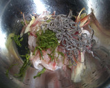 石鯛の刺身クズでちょっとした和え物作り方4写真