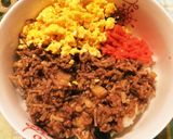 みんな大好き！ひき肉とえのきのトロトロ丼作り方2写真