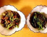 わらびのアク抜きとお浸し&タラの芽味噌和作り方9写真