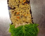 わらびの炊き込み御飯でなまり節おにぎらず作り方5写真