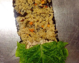 わらびの炊き込み御飯でなまり節おにぎらず作り方5写真