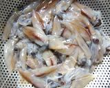ホタルイカの◆ガーリック醤油バターソース作り方1写真
