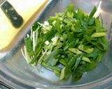 余ったネギみつばニラで簡単サラダ水菜でも作り方1写真