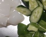 イカとピーマンときゅうりのバター醤油炒め作り方2写真