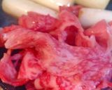 スキレットで♫牛肉のミョウガ味噌焼き作り方2写真