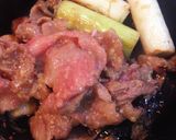 スキレットで♫牛肉のミョウガ味噌焼き作り方4写真