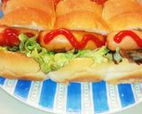 ちぎりパンのホットドック作り方3写真